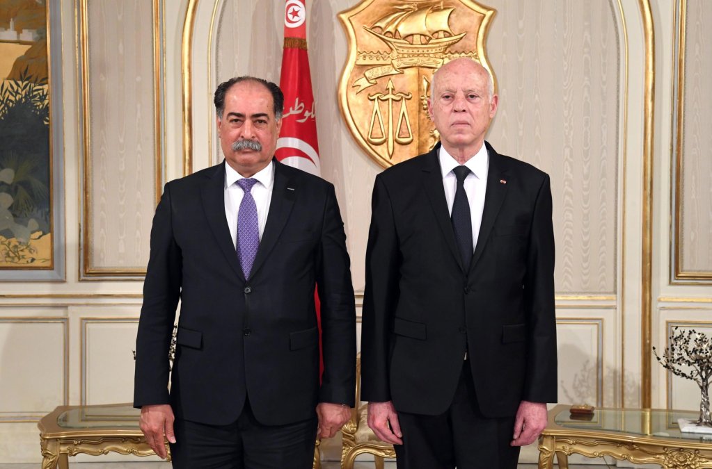 From file: President Kais Saied (R) with Interior Minister Kamal Feki (L) during his swearing-in ceremony at the Carthage presidential palace in Tunis, Tunisia | Photo: ARCHIVE/EPA/TUNISIAN PRESIDENCY