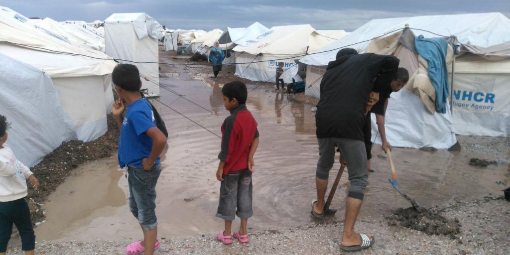 With flooding hitting the Kara Tepe camp, migrants and refugees say that their living conditions are even getting worse | Photo: InfoMigrants