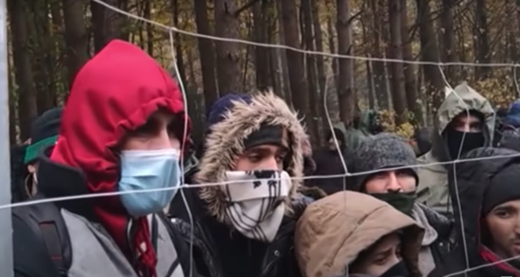Migrants in Poland | Source: Screenshot report DW