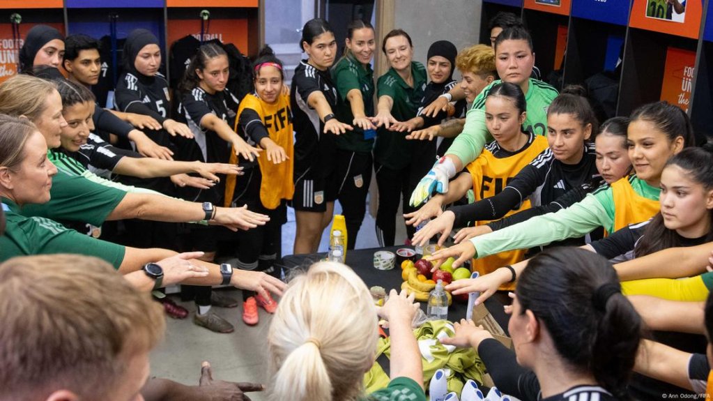 Until a few days ago, some of Afghanistan's players and staff hadn't even met, now they are proud to be back on the international stage | Photo: Ann Odong/FIFA