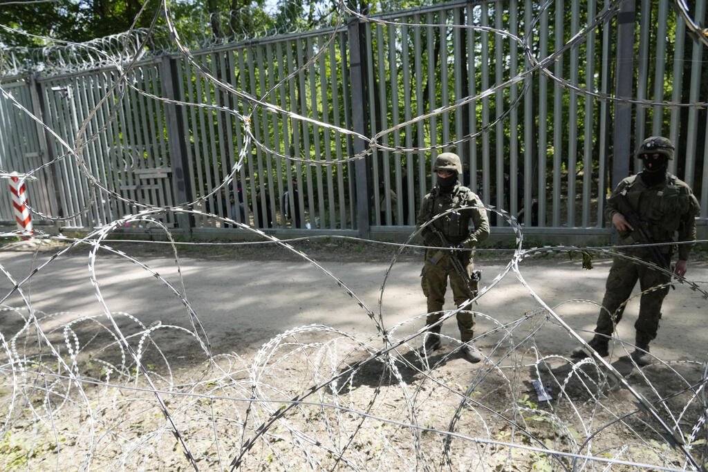 Poland has erected a fence along its border with Belarus. Photo: AP - Czarek Sokolowski
