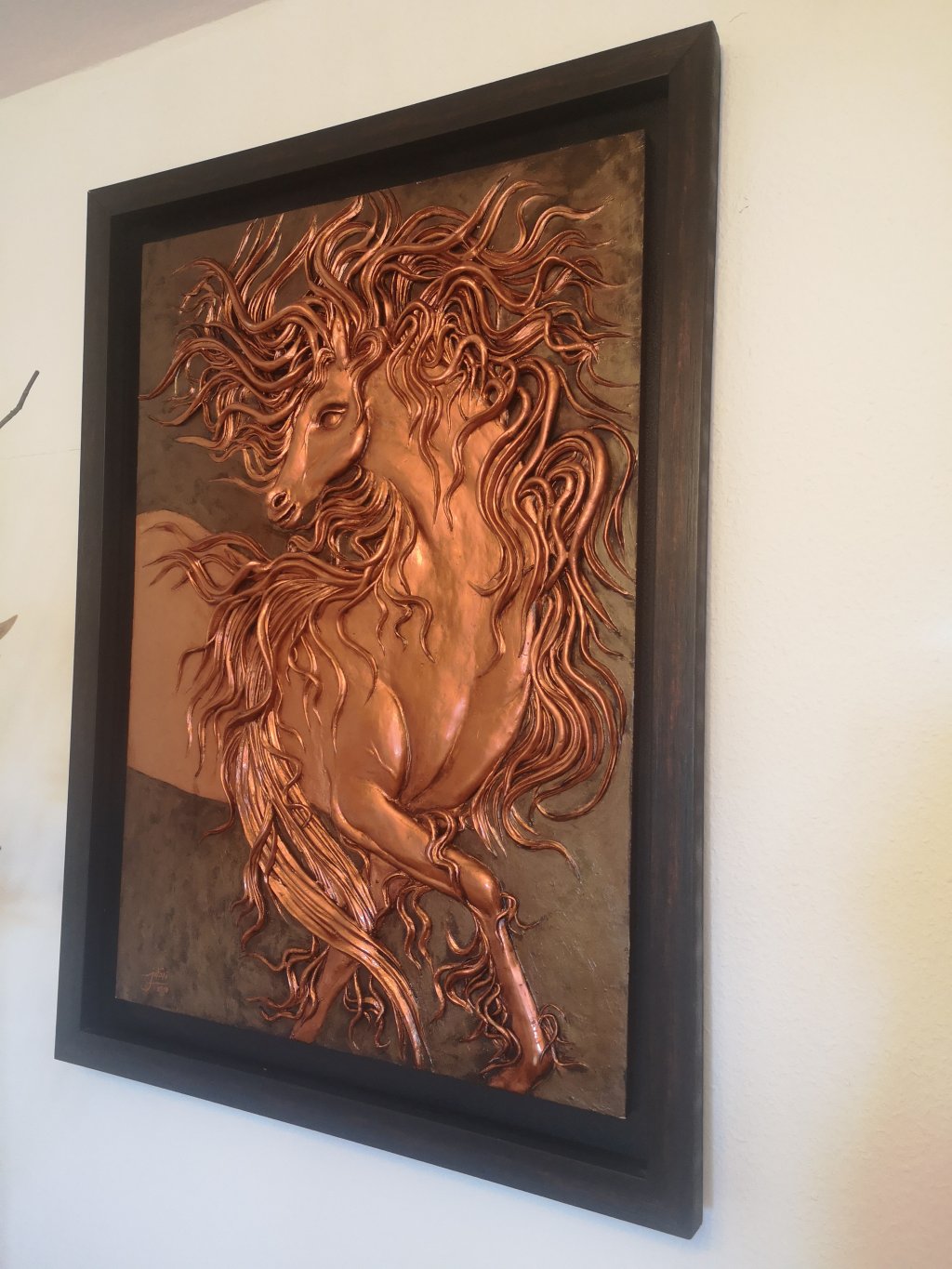 3D painting of a horse by Kaya Jafari | Photo: Natasha Mellersh