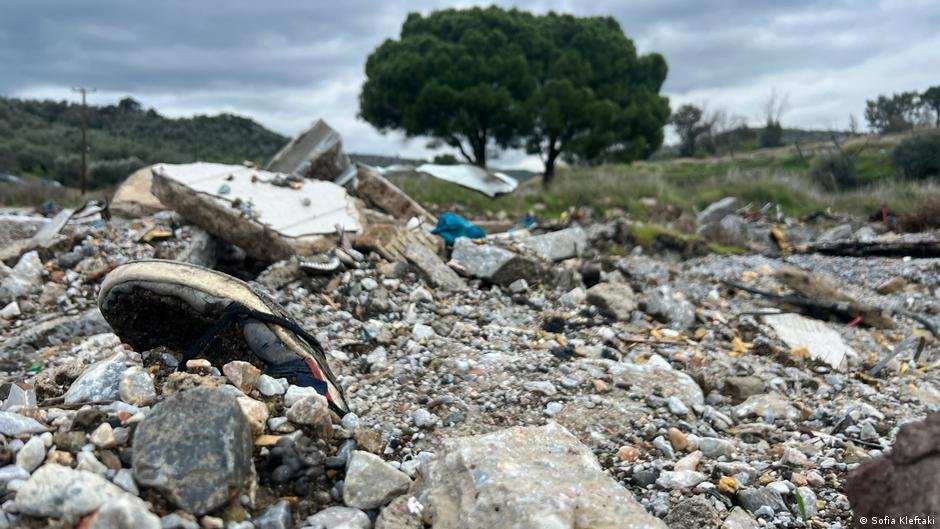 The site of the former refugee camp Moria, where the municipality of Lesbos plans to construct a new building for the Lesbos Music School | Photo: Sofia Kleftaki