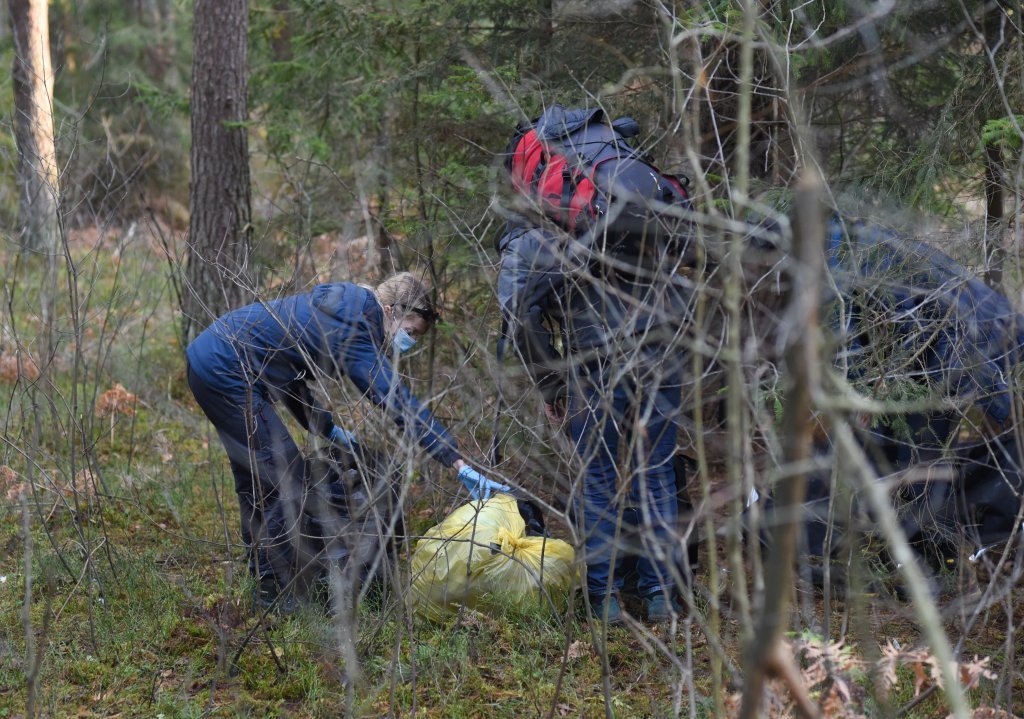 Des activistes de l’ONG Ocalenie Foundation distribuent des aides aux migrants se cachant dans la forêt près de la frontière polonaise. Crédit : Mehdi Chebil pour InfoMigrants
