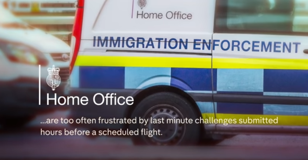 Part of the statement from the UK Home Office given to Channel 4 news | Source: Screenshot Channel 4 News