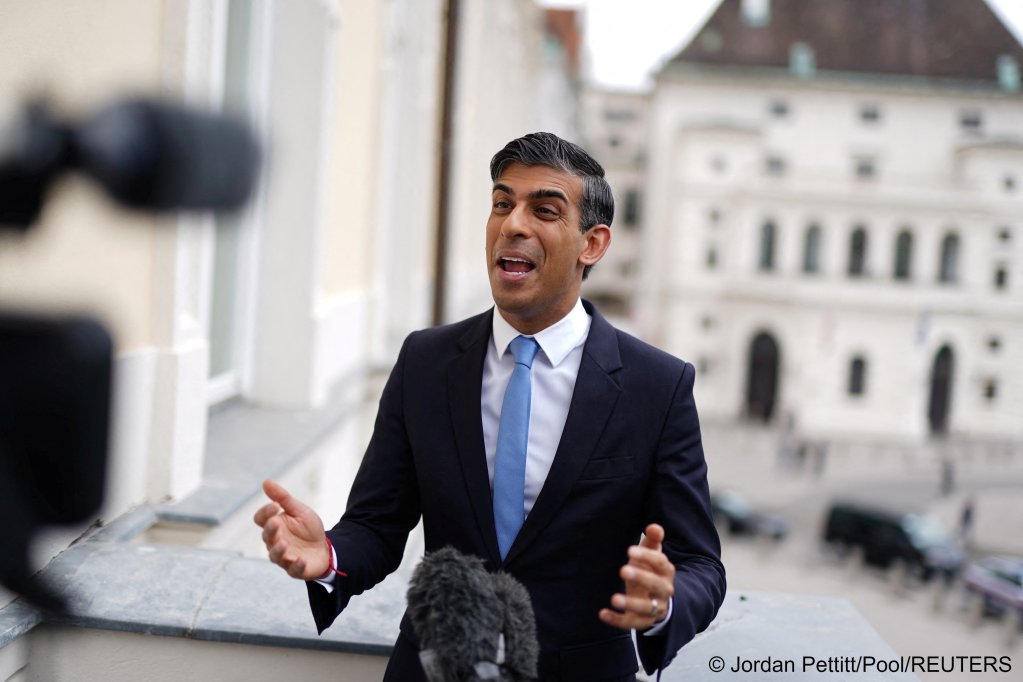 From file: UK Prime Minister Rishi Sunak has made a number of pledges during his election campaign, including, according to the Telegraph that he vows to deport all 90,000 asylum seekers to Rwanda who arrived after last year's 'Illegal Migration Act' became law | Photo: Jordan Petit/Pool via REUTERS