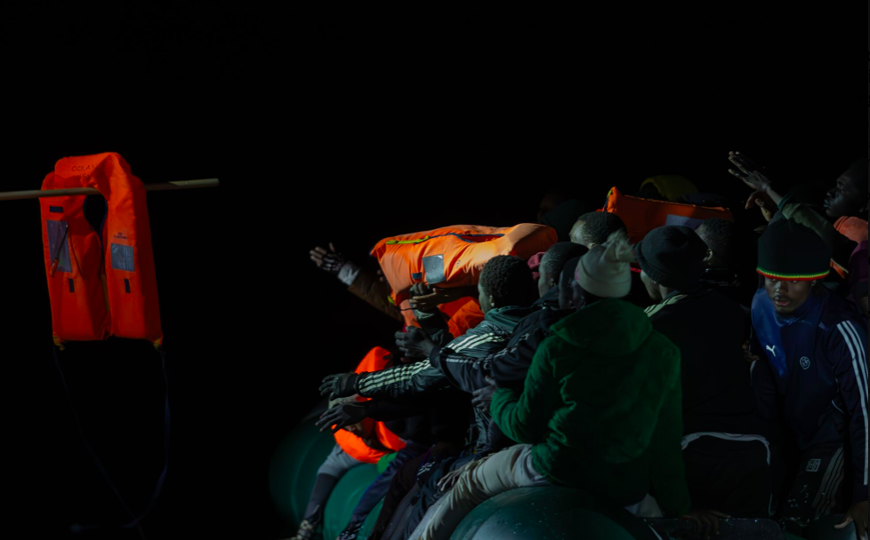 A rescue carried out on January 21, 2025, in the Mediterranean by the Ocean Viking’s crew |  Photo: X account @SOSMedIntl