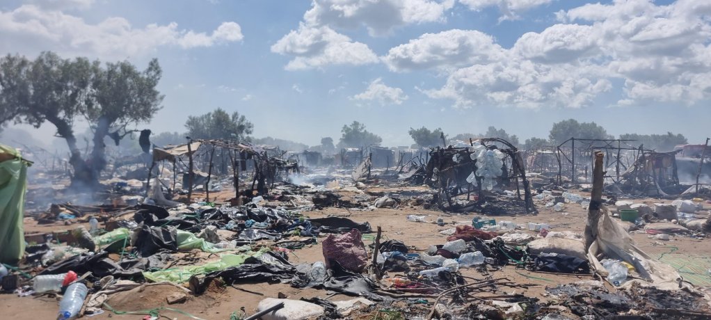 A migrant camp after its dismantling by the authorities in the El Amra region of Sfax | Photo: Lilia Blaise / RFI
