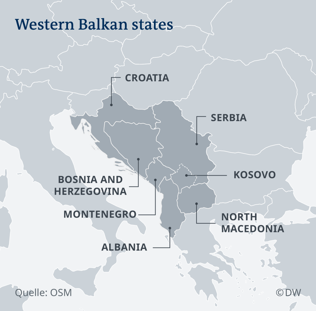 Western Balkan states | Credit: DW