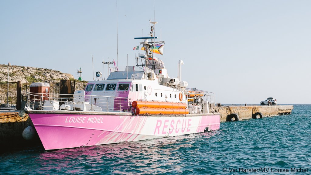 Banksy funded the MV Louise Michel in 2020 with profits from the sale of his art | Photo: Vic Harster / MV Louise Michel press office