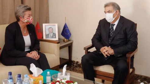 From file: In the past, EU Home Affairs Commissioner Ylva Johansson met the Moroccan Minister of the Interior Abdelouafi Laftit | Source: Twitter feed from Ylva Johansson @YlvaJohansson
