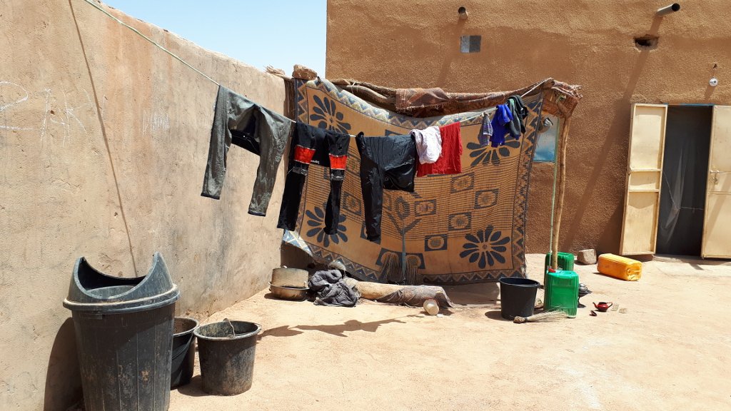 Ghetto où vivent des migrants Maliens à Agadez au Niger. Crédit : RFI/Bineta Diagne