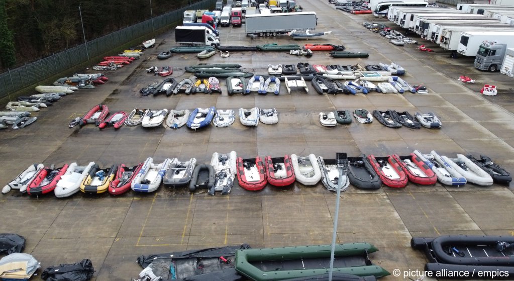 File photo: A view of a warehouse in Dover, UK, for boats used for irregular sea crossings and intercepted in the English Channel by the UK's Border Force | Photo: Gareth Fuller/PA Wire