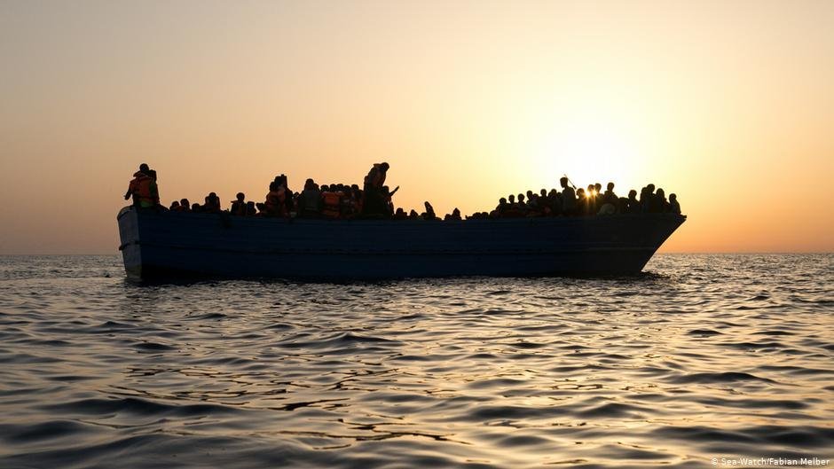 A photo from the exhibition: 'SW5Y --Five years of civil sea rescue' | Photo : Fabian Melber / Sea-Watch