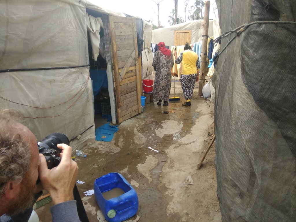 أماكن سكن العاملات المغربيات غير النظاميات / حقوق الصورة: النقابة العمالية بالأندلس SAT<br>