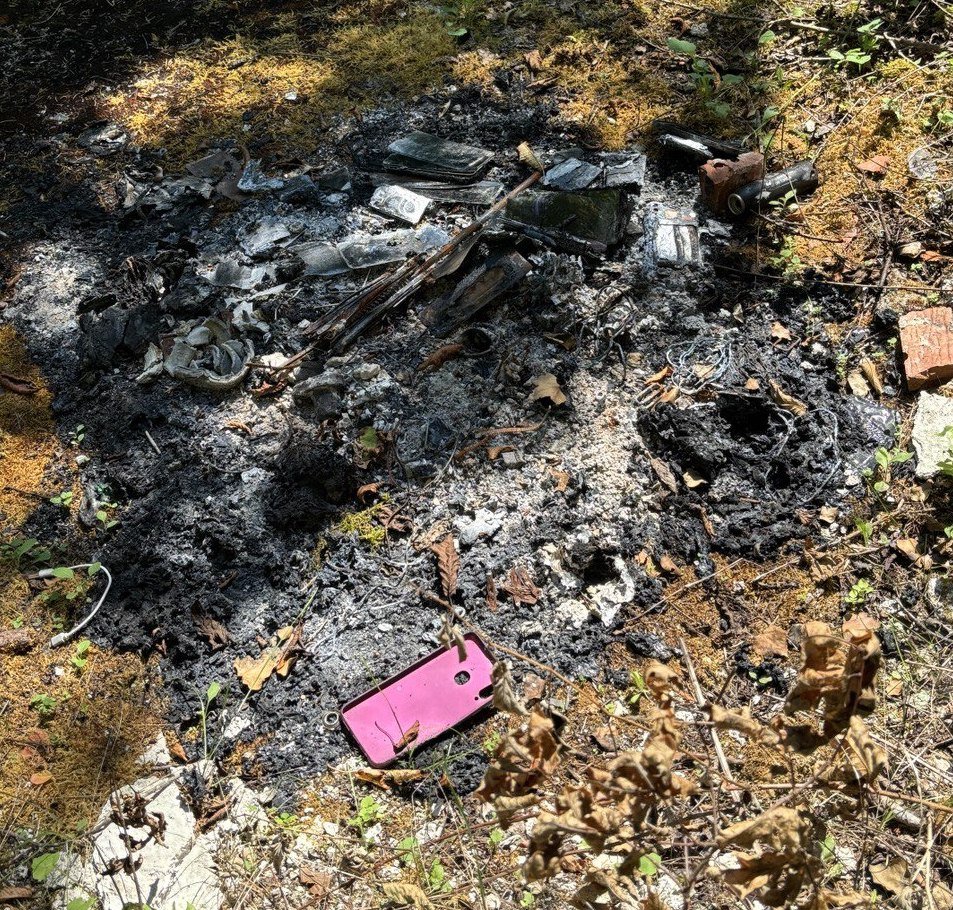 A small 'burn pile' outside one of the abandoned bunkers of the Željava Air Base under the Plješevica mountains on the border with Bosnia | Photo: No Name Kitchen