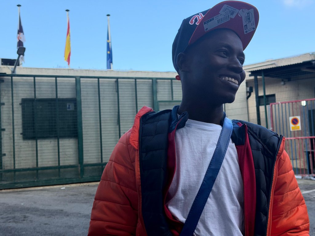 Kabirou Adamou Daouda in front of the CETI center in March 2026 | Photo: InfoMigrants