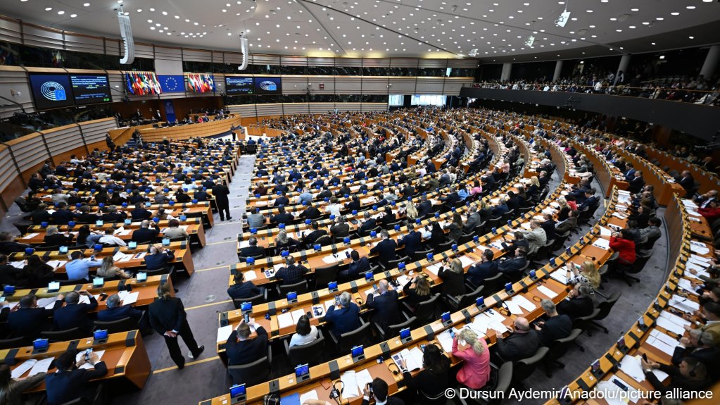 The European Parliament (EP) General Assembly in Brussels, Belgium on March 26, 2026. Dursun Aydemir / Anadolu
