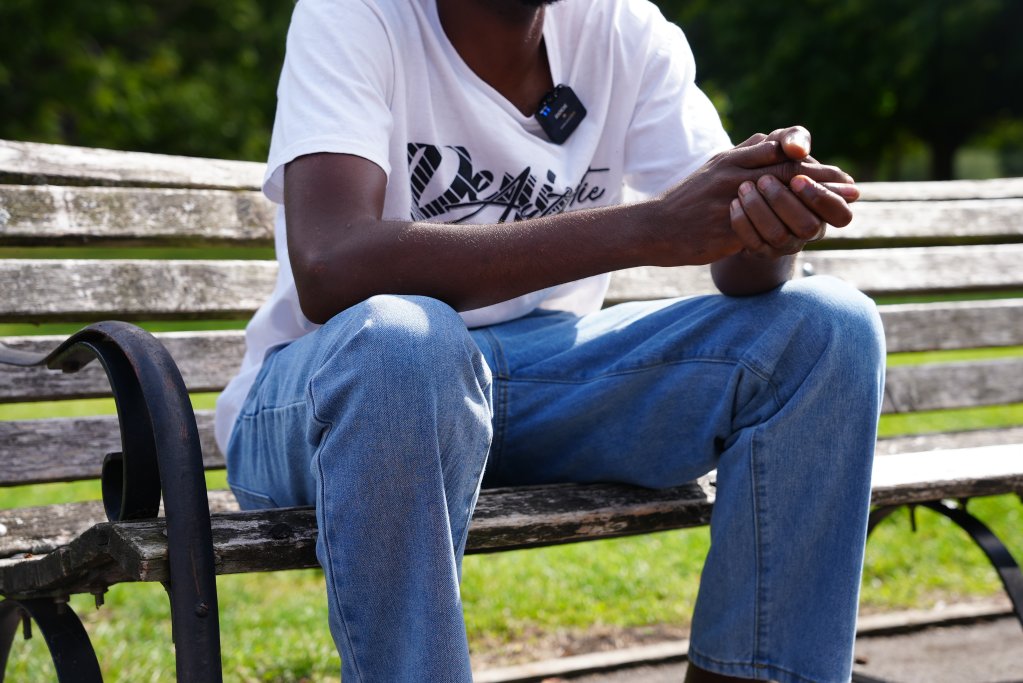 Khaled, who is staying in a hotel in Warwick, says he has already been subjected to racist abuse while walking around the city | Photo: Hafiz Miakhel / InfoMigrants