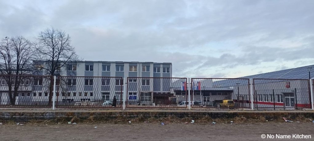 Migrant reception camp in Sjenica, southwestern Serbia | Photo courtesy of No Name Kitchen