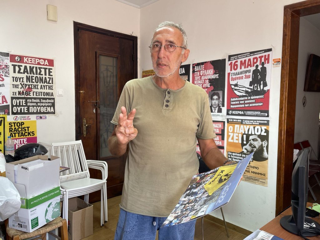 Petros Constantino, Director of the rights group KEERFA, August 2022 | Photo: Mohammad Arif Ullah / InfoMigrants
