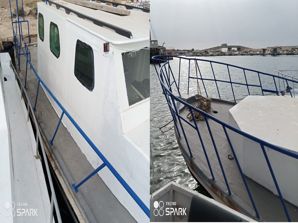 صور أرسلها أهالي المهاجرين، تظهر القارب المختفي. المصدر: أهالي المهاجرين