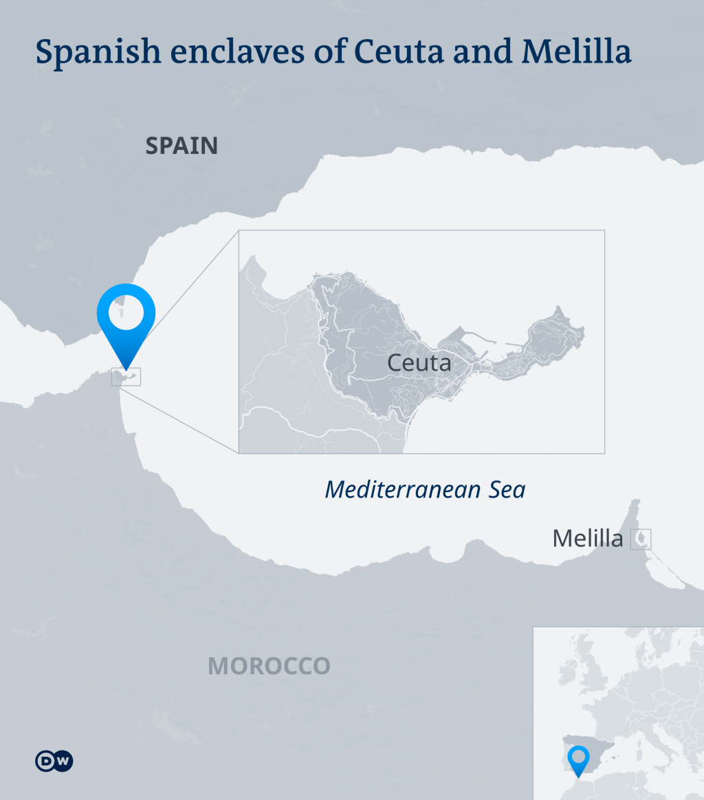 Morocco claims both Ceuta and Melilla as its own territory | Source: DW