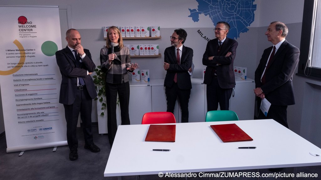 Opening ceremony at Milan's new 'welcome center' on November 27, 2024 | Photo: picture alliance