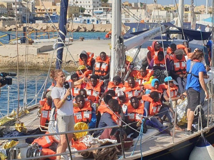 The small, southern Italian island of Lampedusa has become a regular landing spot for migrants coming from North African countries like Libya | Photo:  Mediterranea