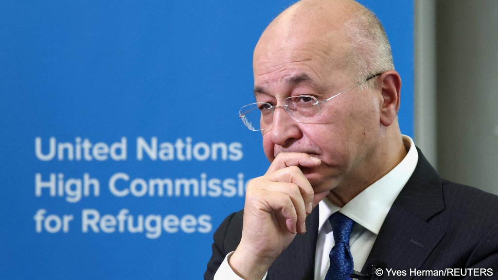 The UNHCR chief, the United Nations High Commissioner for Refugees Barham Salih in Brussels, Belgium on March 25, 2026 | Photo: REUTERS/Yves Herman