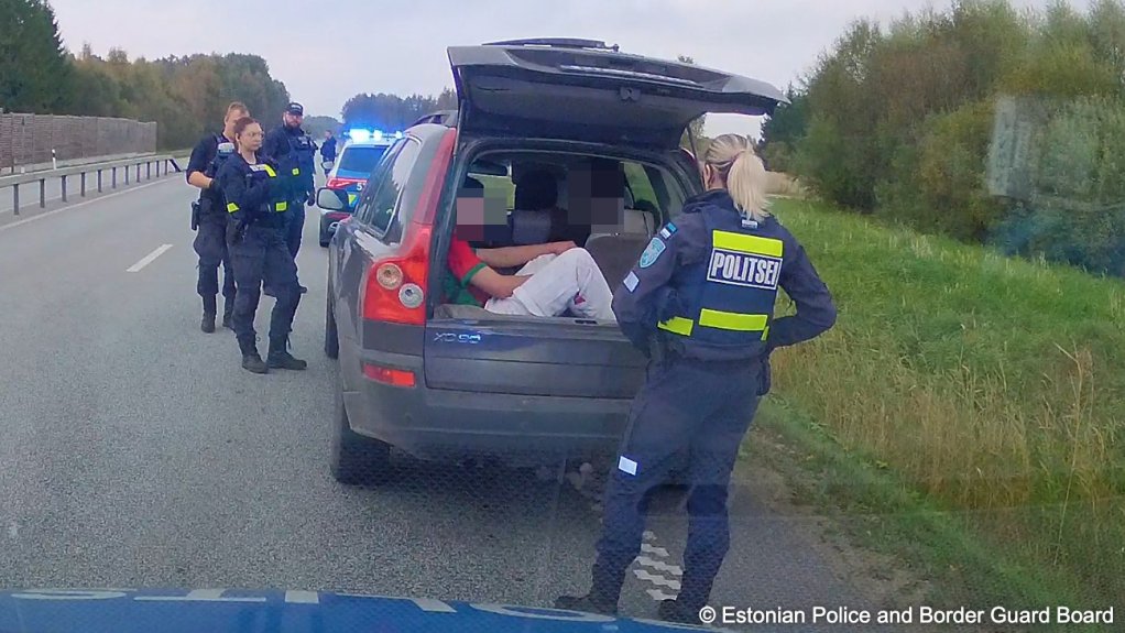 Estonian police detaining suspects linked to organizing irregular migration in 2026 (exact date unkown) | Source: Estonian Police and Border Guard Board