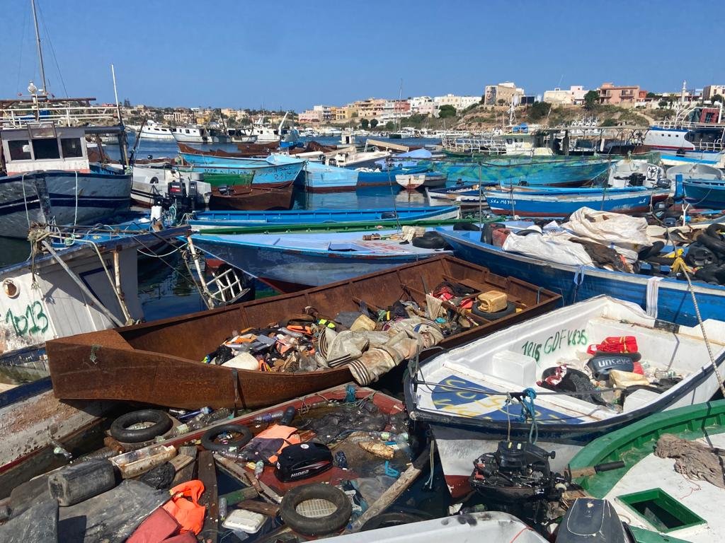 From file: The missing migrants had been hoping to make it to the Italian island of Lampedusa, where hundreds of boats from previous, more successful attempts crowd the harbor | Photo: InfoMigrants