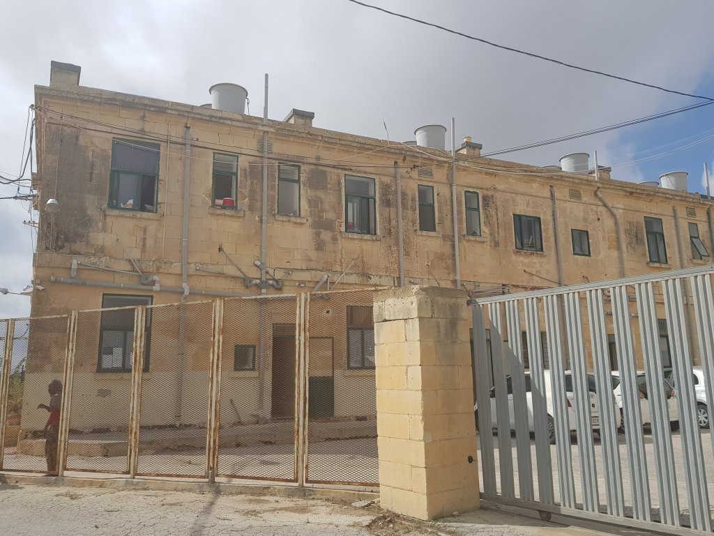 The Hal Far migrant detention center in Malta | Photo: InfoMigrants