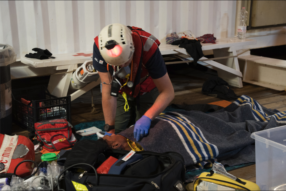 Some of the Bangladeshi migrants were suffering from dehydration and hypothermia, SOS Mediterranee wrote on X | Source: SOS MEDITERRANEE