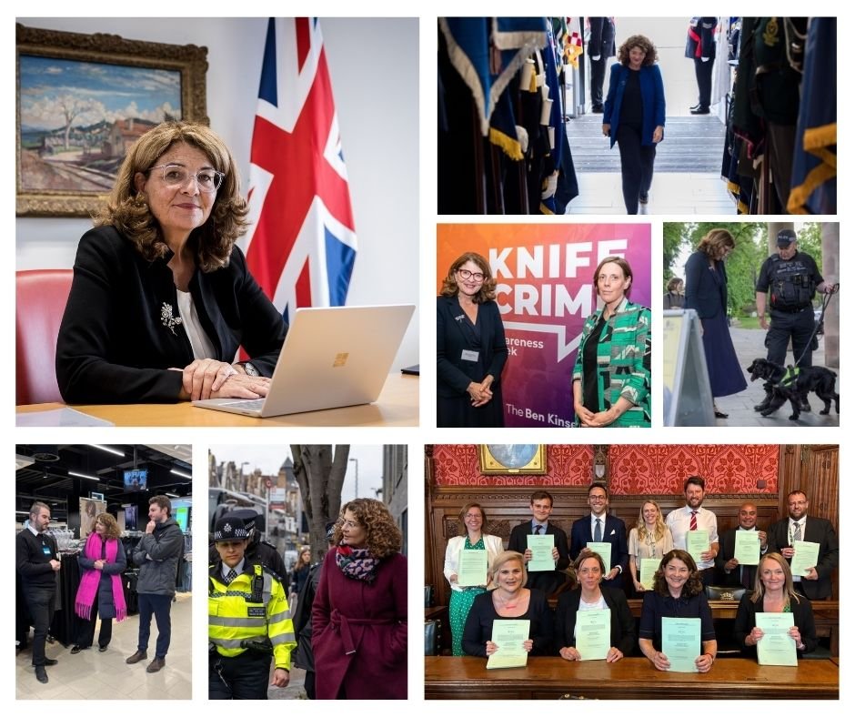 Photos of Diana Johnson MP celebrate her one year in office as Policing Minister | Source: www.dianajohnson.co.uk official website
