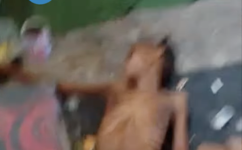 The death of an unidentified woman in a Libyan detention center was recorded in a video and verified by UN sources and MSF | Source: Facebook Refugees in Libya