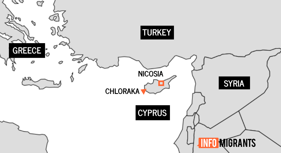 Cyprus is located about 160 kilometers west of Syria and Lebanon, making its geographical location a desirable entry point to the European Union | Source: InfoMigrants