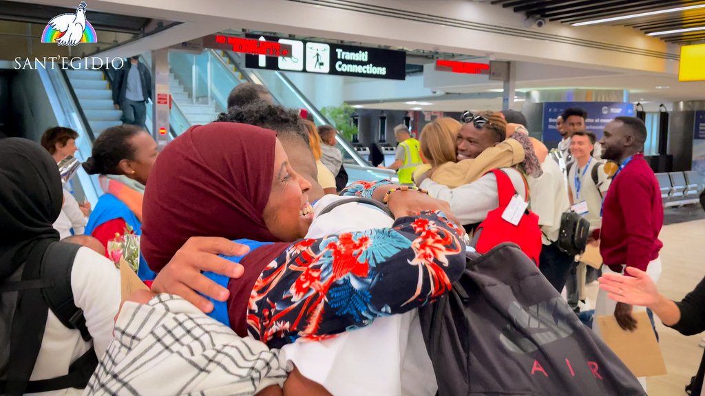 The arrival of migrants at Rome's Fiumicino airport | Photo: Comunità di Sant'Egidio