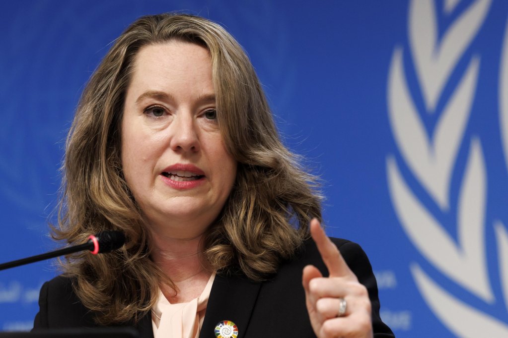 File photo: IOM Director general Amy Pope emphasized the importance of the EU's commitment to international law while mulling the creation of third-country return hubs | Photo: Salvatore di Nolfi / EPA