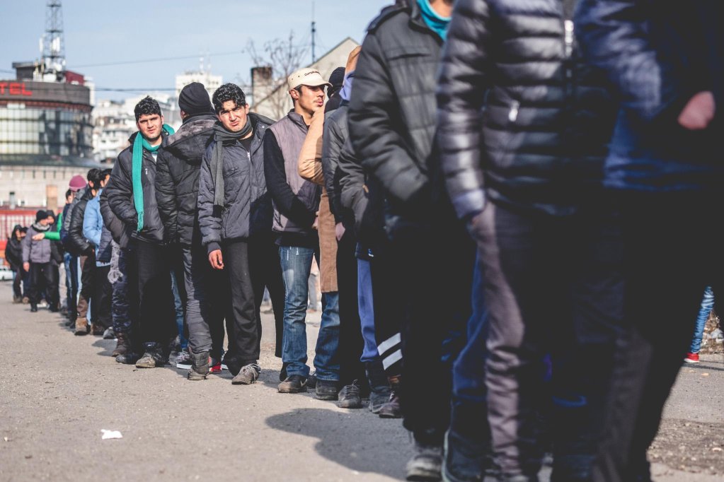صورة من (الأرشيف) لمهاجرين غير شرعيين عبر غرب البلقان