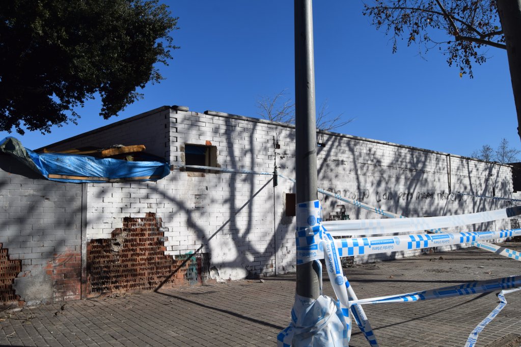 The site of the B9 building in Badalona, Spain, after the eviction | Photo: Judit Alonso