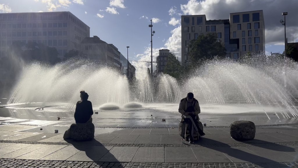 The fountain at Karlsplatz Stachus in central Munich | Photo: Natasha Mellersh / InfoMigrants