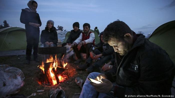 From file: Young Syrian men at a refugee camp in Germany | Photo: picture-alliance
