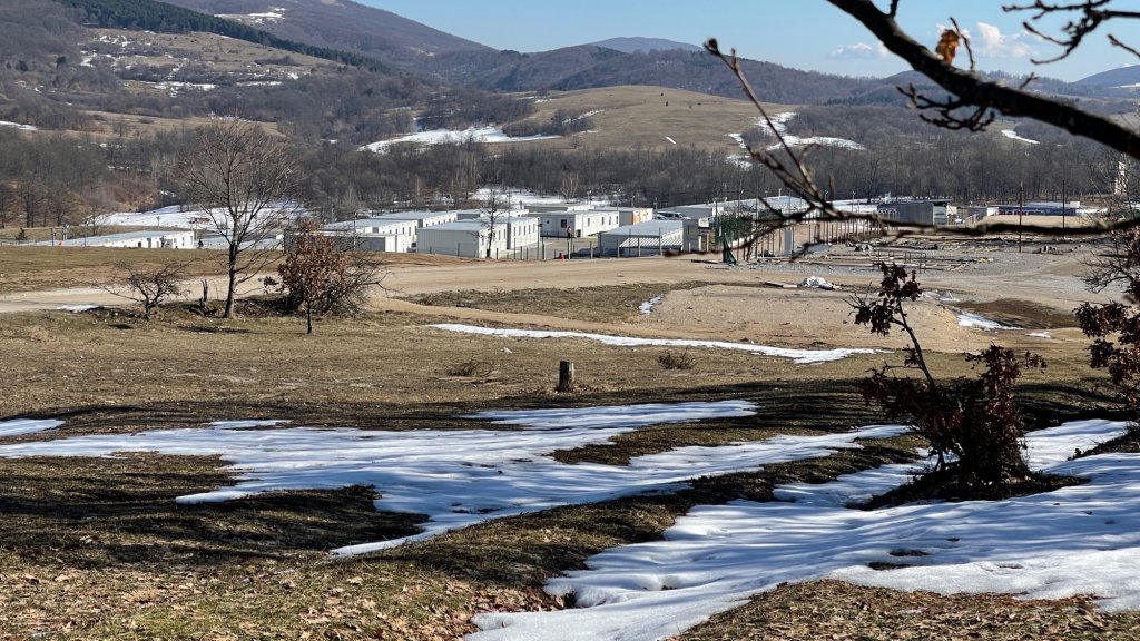 Le camps de migrants de Lipa en Bosnia. Crédit : Arafatul Islam