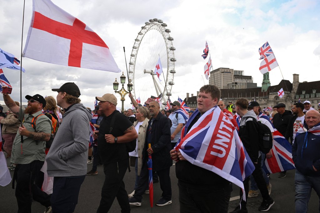 File photo: Hadush K.'s case fuelled a summer of protests across the UK, including a 'Unite the Kingdom' rally in London on September 13, organized by the far-right activist known as Tommy Robinson | Photo: Jaimi Joy / Reuters