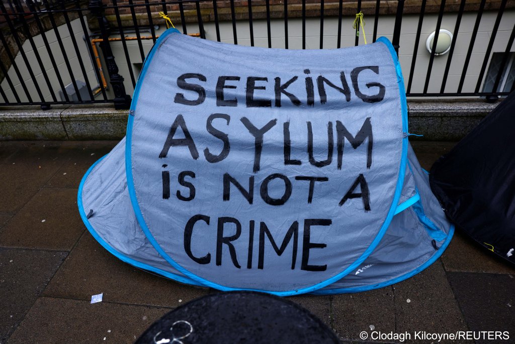 One of the tents set up outside the IPO in Dublin, which was cleared by the Irish authorities on Wednesday (May 1) | Photo: Clodagh Kilcoyne / Reuters