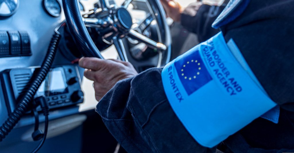 From File: A picture from Frontex' twitter feed  | Source: Frontex Twitter