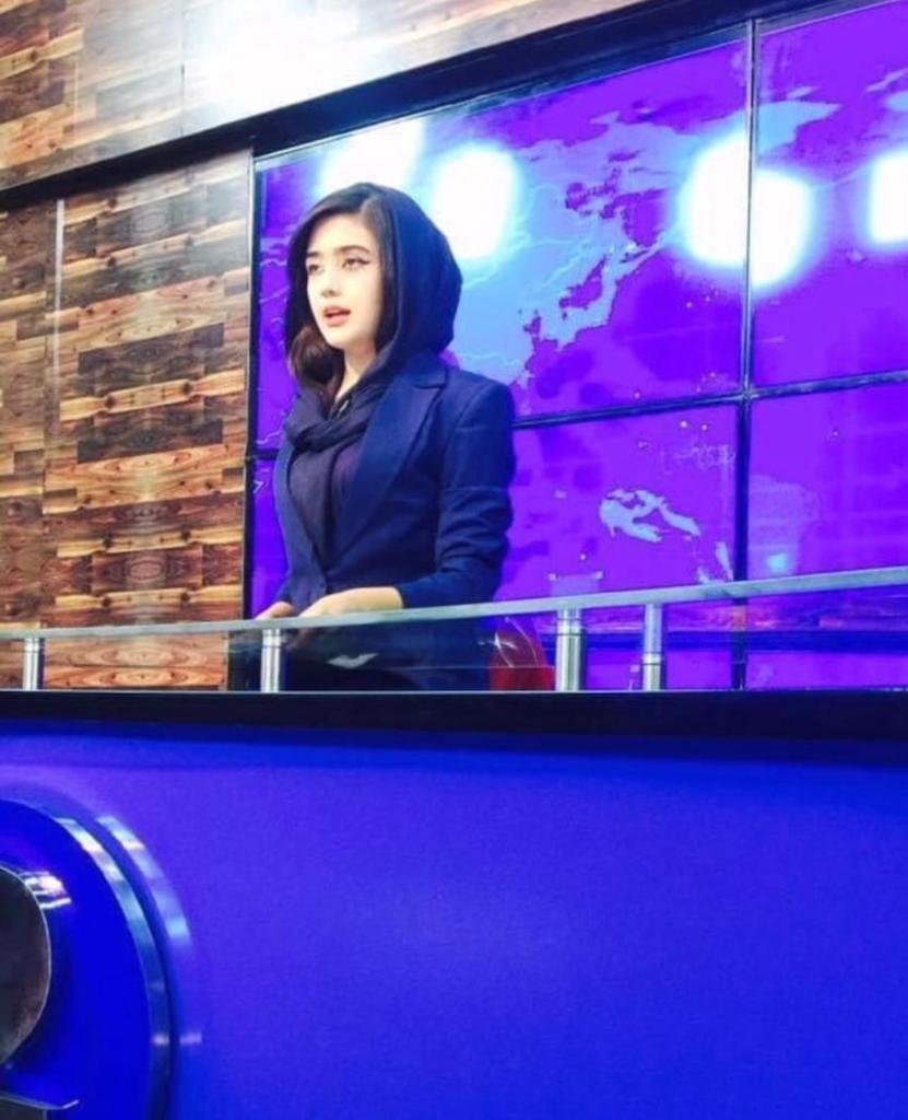 When she was just 18, Nilofar was in the middle of a live broadcast about the Taliban when she was pulled off air | Photo: Private