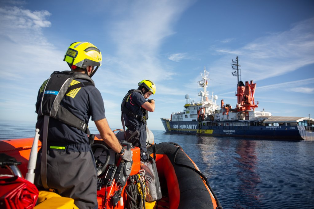 The crew of Humanity 1 ready for a rescue mission | Photo: SOS Humanity