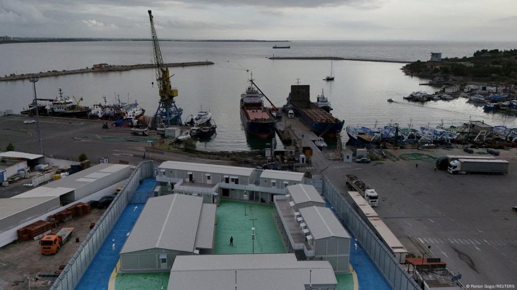 There are no migrants in the two holding centers constructed by Italy in Shengjin (pictured here) and Gjader | Photo: Florion Goga / Reuters